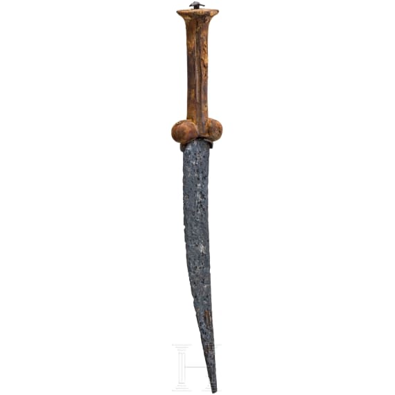 A Flemish or North German bollock dagger, mid-15th century