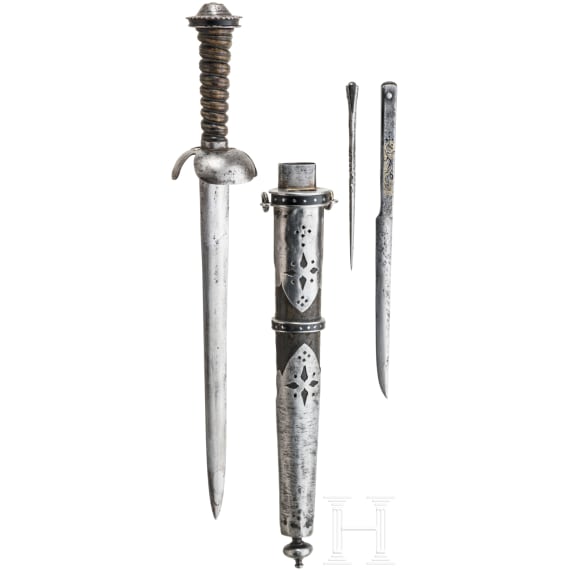 A German dagger of Landsknecht type, circa 1560/70