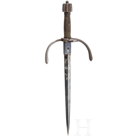 A German, probably Saxon, left-handed dagger, circa 1600