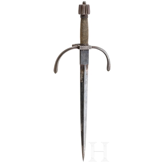 A German, probably Saxon, left-handed dagger, circa 1600