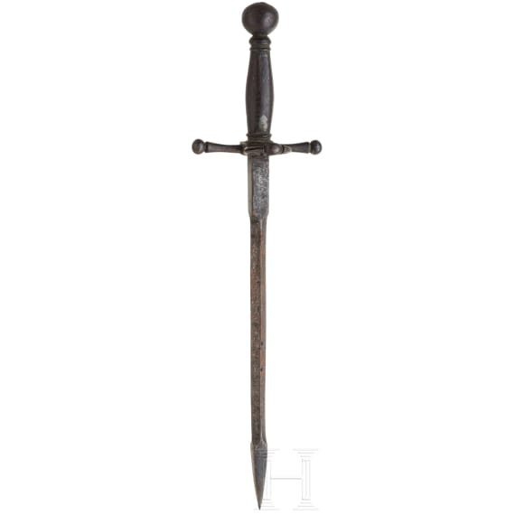 A German left-hand dagger with armour piercing blade, ca. 1600