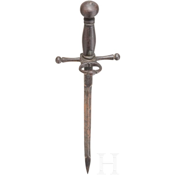 A German left-hand dagger with armour piercing blade, ca. 1600
