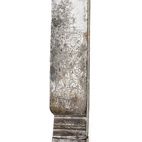 A French dagger with scabbard, 1st half of the 17th century