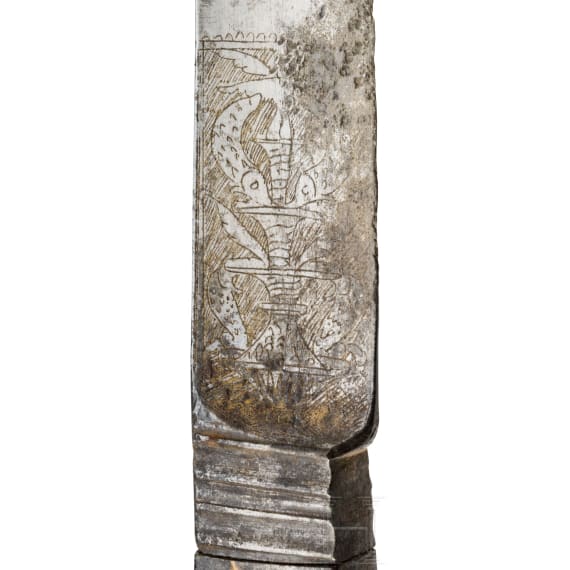 A French dagger with scabbard, 1st half of the 17th century