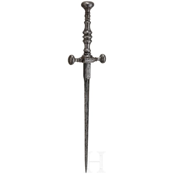 A German iron stiletto, mid-17th century