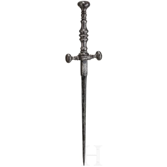 A German iron stiletto, mid-17th century