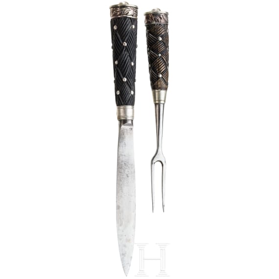 A Scottish silver mounted dirk, mid 19th century