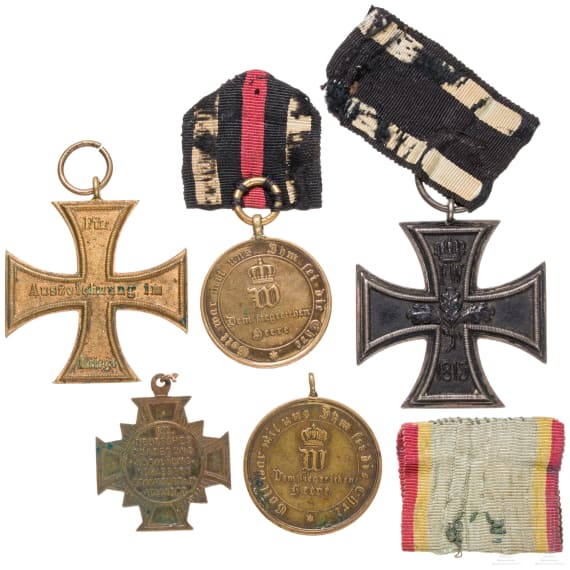 F&uuml;nf Auszeichnungen, deutsch 1870 - 1887