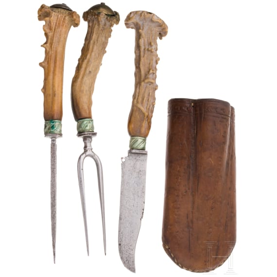 An alpine set of travelling cuttlery, ca. 1840