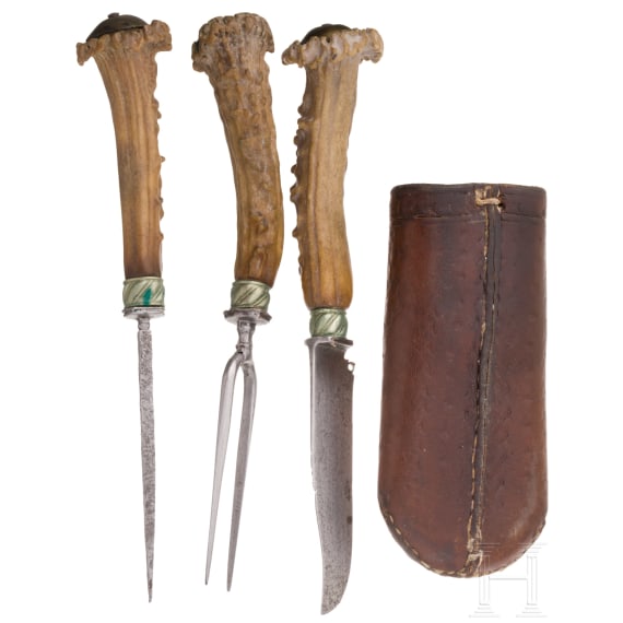 An alpine set of travelling cuttlery, ca. 1840