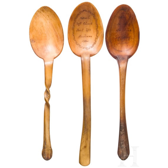 Three Sterzing spoons, circa 1800