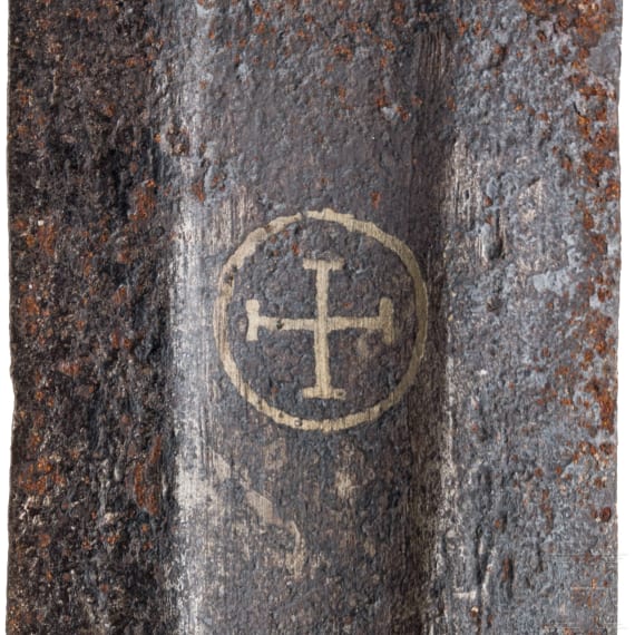 A German medieval sword with Brazil nut pommel, 13th century