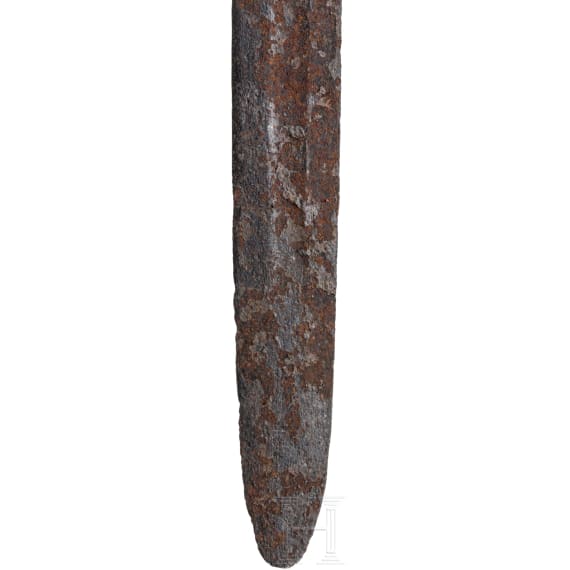 A German medieval sword with Brazil nut pommel, 13th century