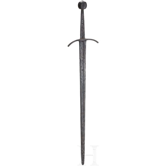 A German hand-and-a-half sword, mid 14th century