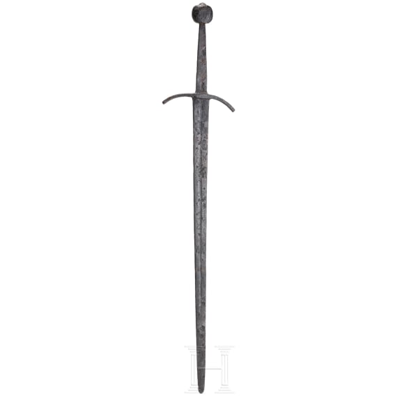 A German hand-and-a-half sword, mid 14th century