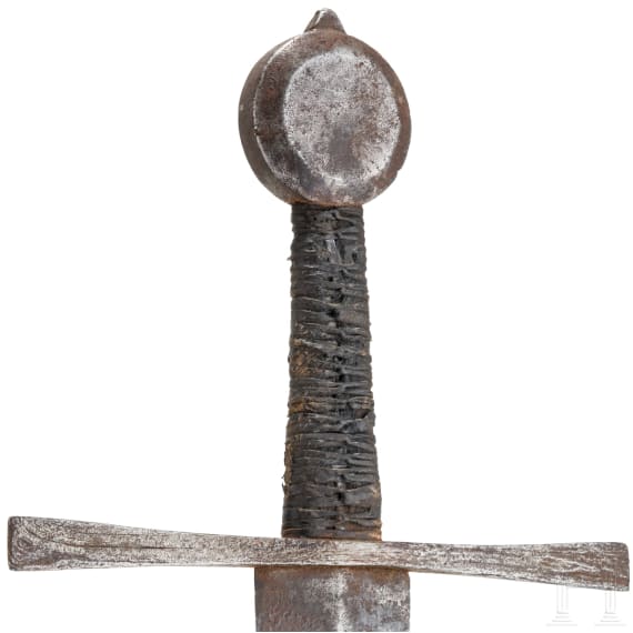 A short German hand-and-half thrusting sword (estoc), first half of the 15th century