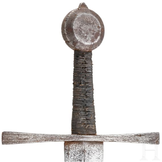 A short German hand-and-half thrusting sword (estoc), first half of the 15th century