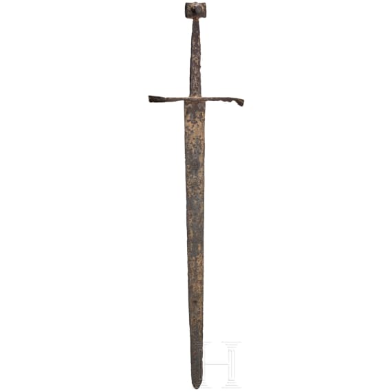 A Hungarian knightly hand-and-a-half sword, mid-15th century