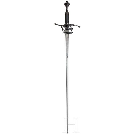 A large German hand-and-a-half sword with Solingen blade, circa 1570