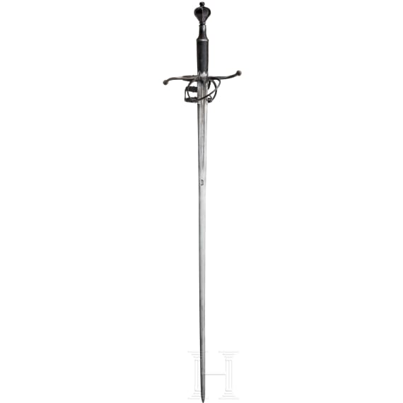 A large German hand-and-a-half sword with Solingen blade, circa 1570