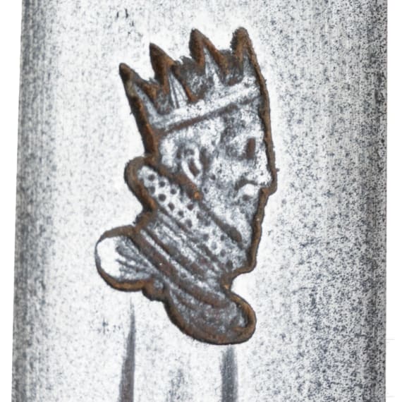 A large German hand-and-a-half sword with Solingen blade, circa 1570