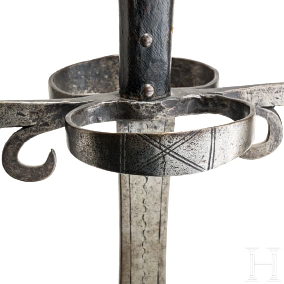 A German two-hand sword, circa 1580