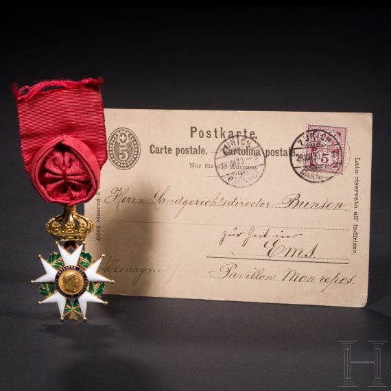 Robert Wilhelm Bunsen - Offizierskreuz der franz&ouml;sischen Ehrenlegion, verliehen 1861