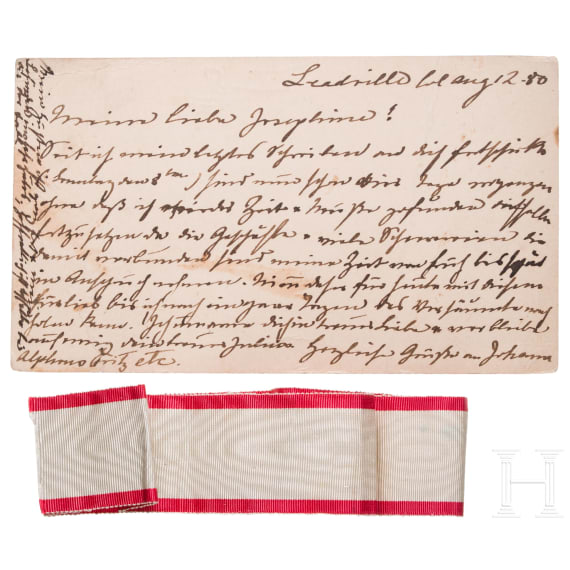 Robert Wilhelm Bunsen - Ritterkreuz 3. Klasse des d&auml;nischen Dannebrog-Ordens, verliehen 1856
