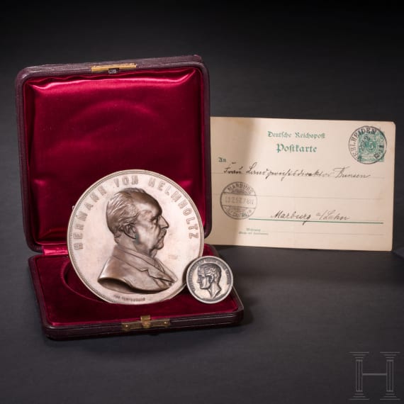 Robert Wilhelm Bunsen - Helmholtz-Medaille der Preu&szlig;ischen Akademie der Wissenschaften, verliehen 1892, und Rudberg-Medaille