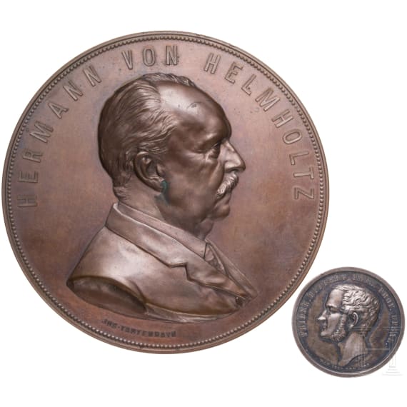 Robert Wilhelm Bunsen - Helmholtz-Medaille der Preu&szlig;ischen Akademie der Wissenschaften, verliehen 1892, und Rudberg-Medaille