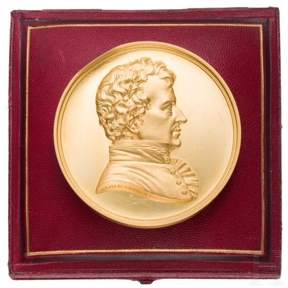 Robert Wilhelm Bunsen - Goldene Humphry-Davy-Medaille der Royal Society, Erstverleihung von 1877