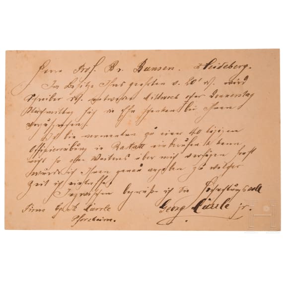 Robert Wilhelm Bunsen - Goldene Humphry-Davy-Medaille der Royal Society, Erstverleihung von 1877