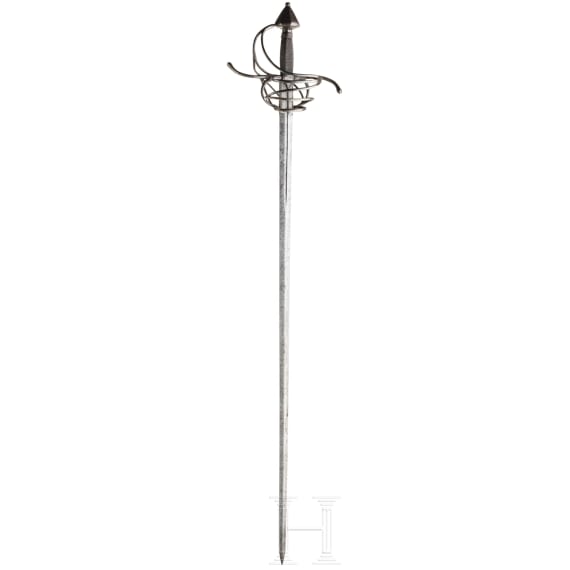 A heavy German military cavalry rapier, circa 1600