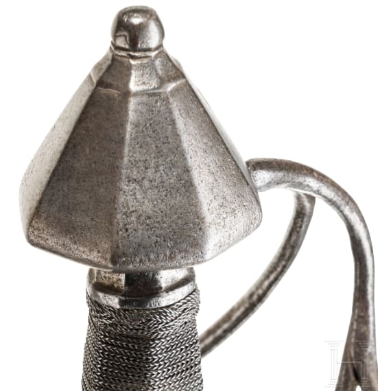 A heavy German military cavalry rapier, circa 1600
