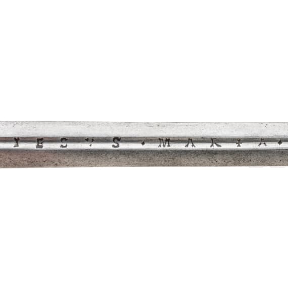A Dutch or English rapier with silver-inlaid hilt, circa 1610