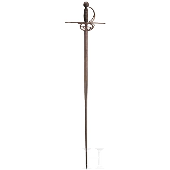 A long German cavalryman's rapier, circa 1620