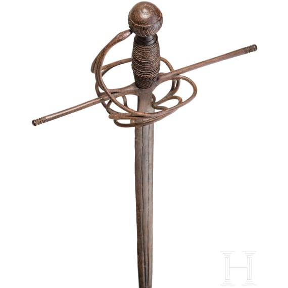 A long German cavalryman's rapier, circa 1620