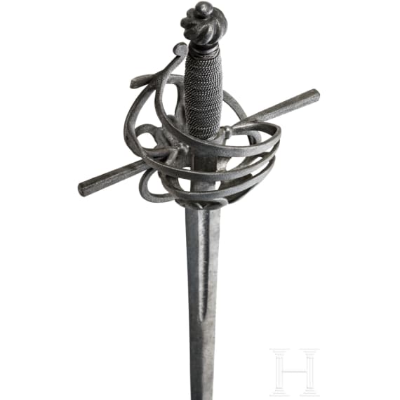 A German military rapier, probably Solingen, circa 1620