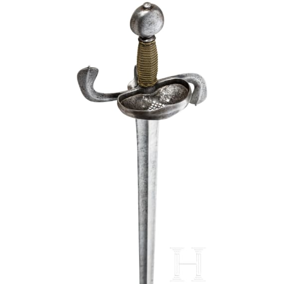 A heavy campaign sword by Peter Munch of Solingen, dated 1643