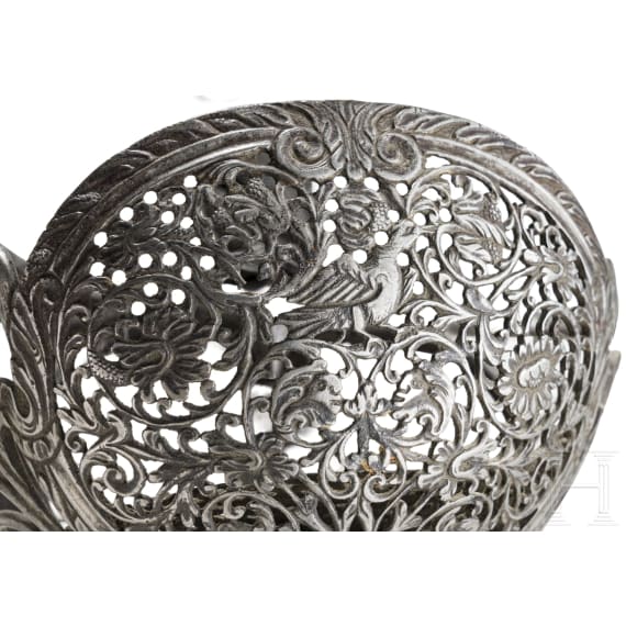 An Italian cup-hilted rapier with openwork guard, mid 17th century