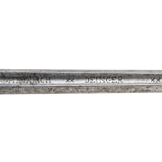 An Italian cup-hilted rapier with openwork guard, mid 17th century