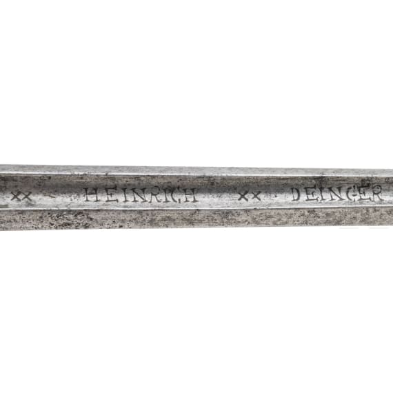 An Italian cup-hilted rapier with openwork guard, mid 17th century