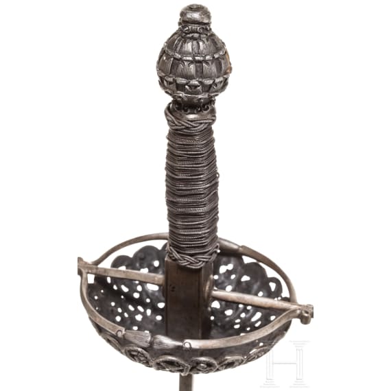 A German cup-hilt rapier, circa 1660