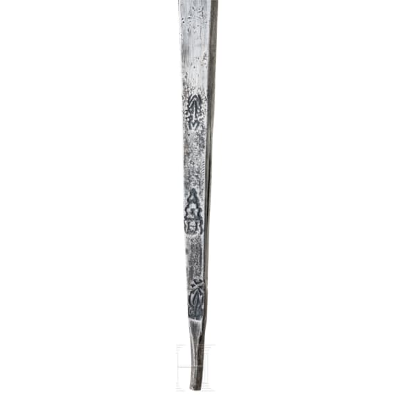 A Solingen campaign sword blade with Basel arsenal mark, ca. 1680