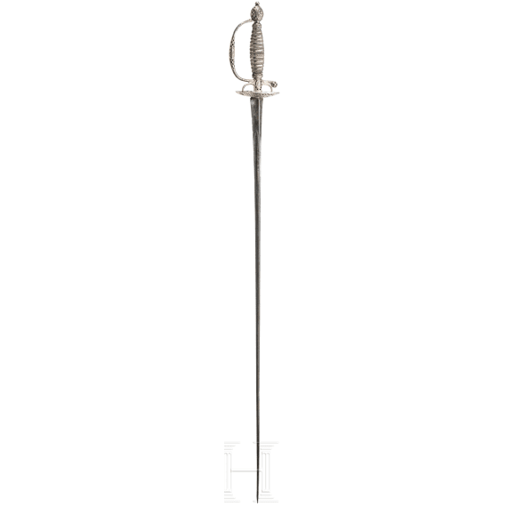 A silver mounted Flemish smallsword, ca. 1720