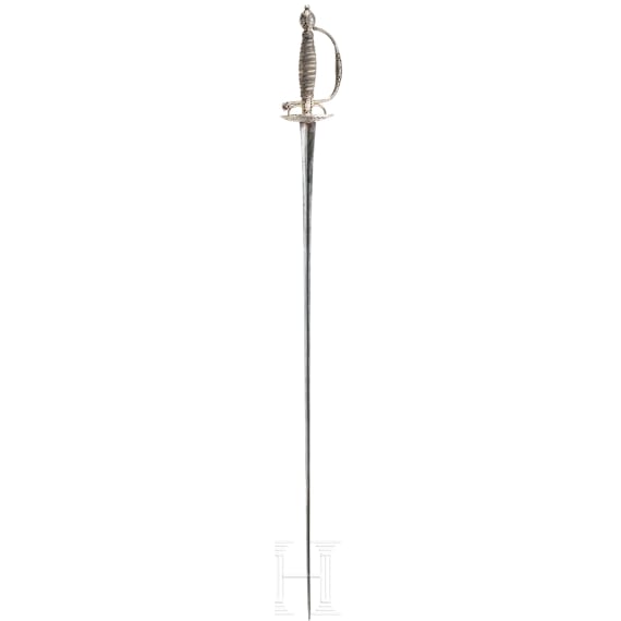 A silver mounted Flemish smallsword, ca. 1720