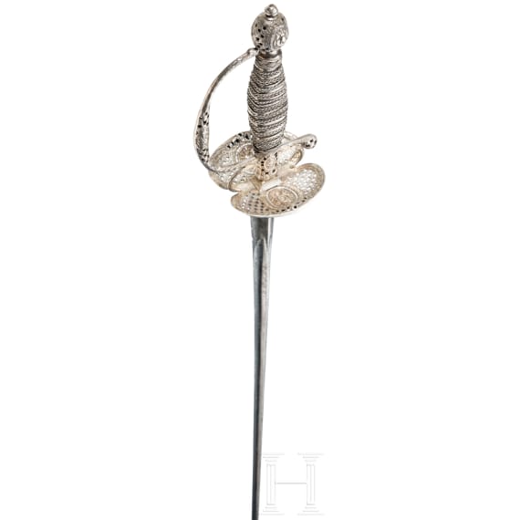 A silver mounted Flemish smallsword, ca. 1720