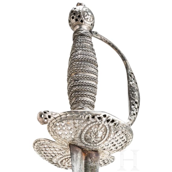 A silver mounted Flemish smallsword, ca. 1720