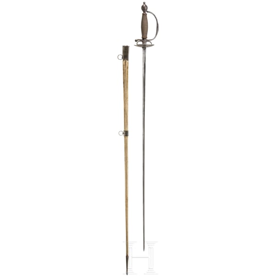 A French smallsword with scabbard, ca. 1720