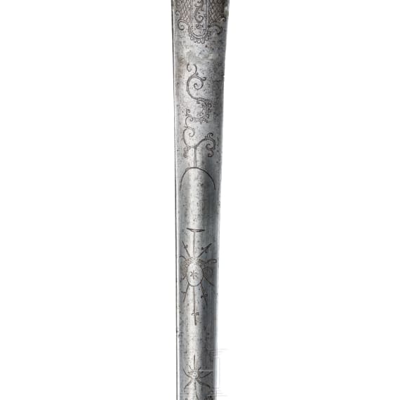 A fine French smallsword with chiselled hilt, circa 1730